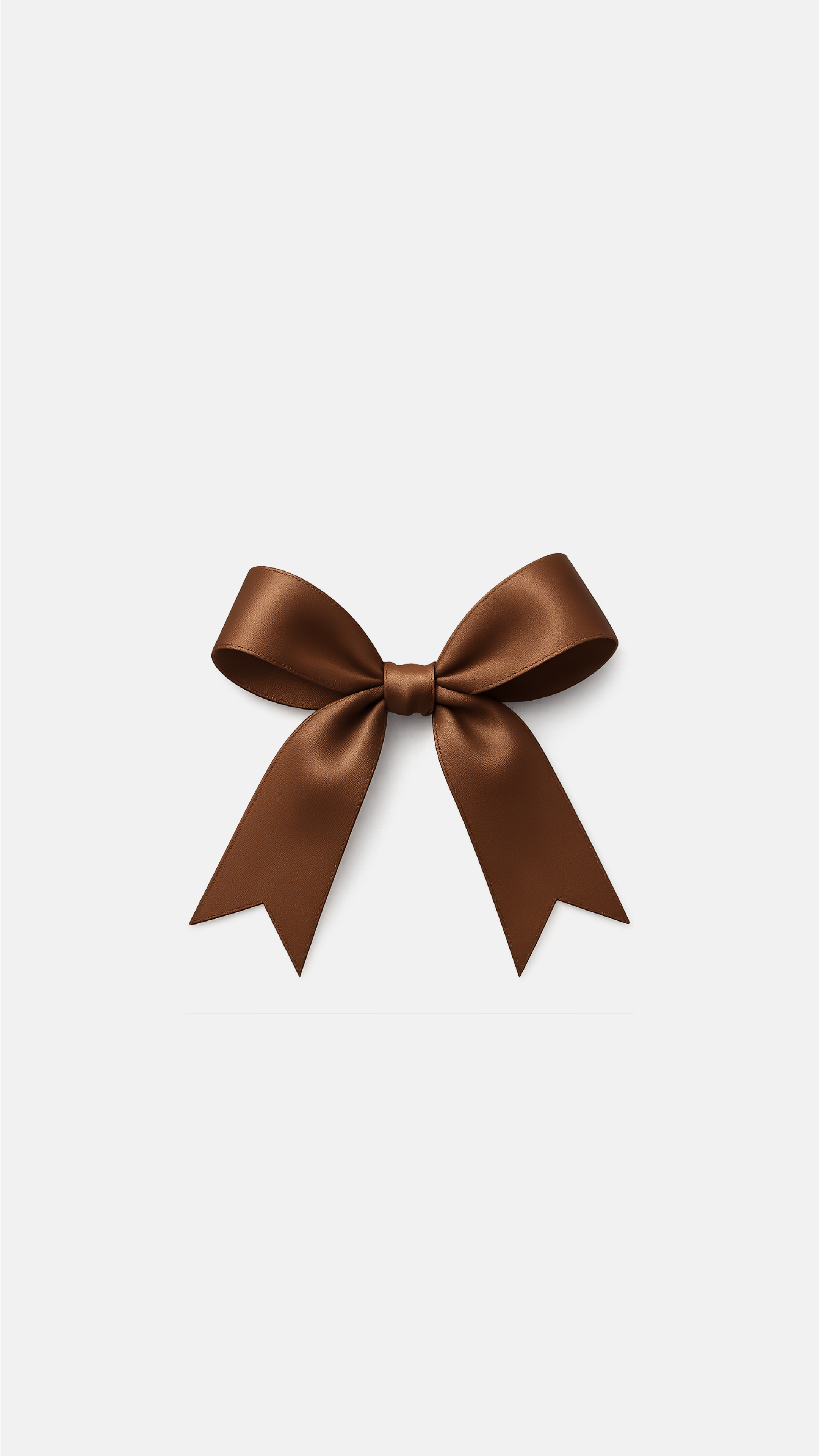 Brown Bow - Sticker