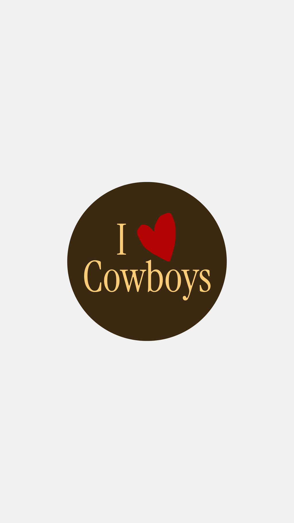 I <3 Cowboys - Sticker