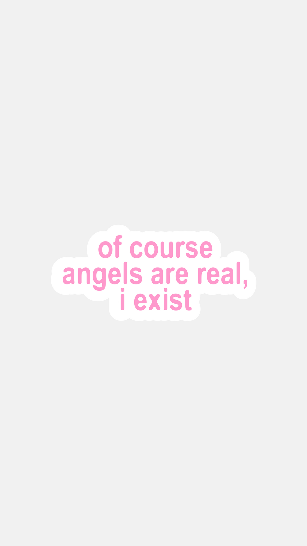 Angels Are Real - Sticker