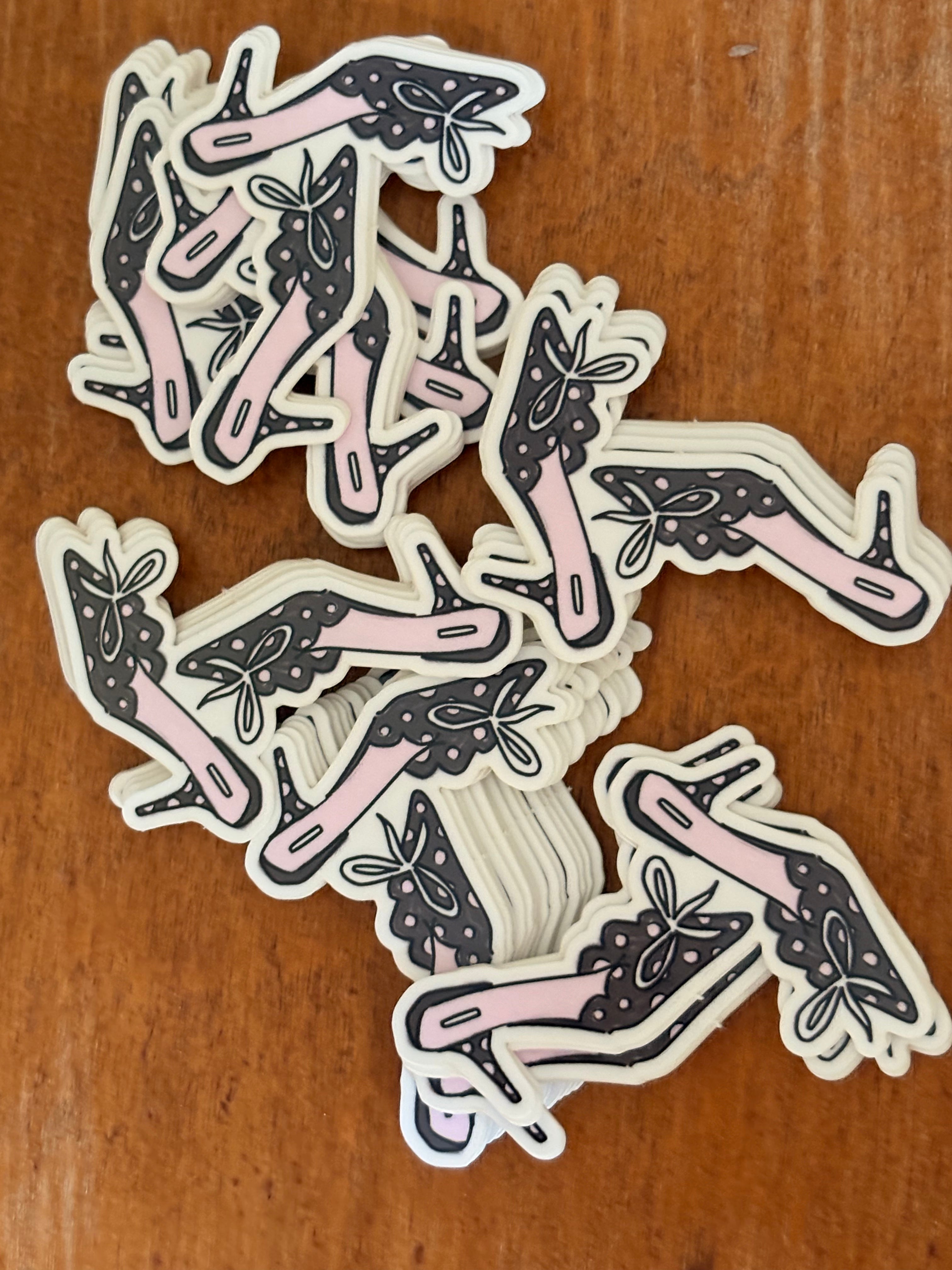 Polka-Dot Heels - Sticker