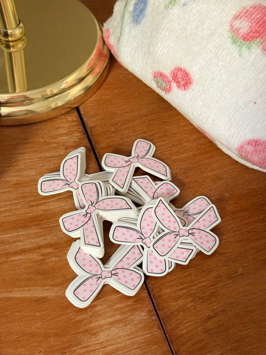 Polka-Dot Bow - Sticker
