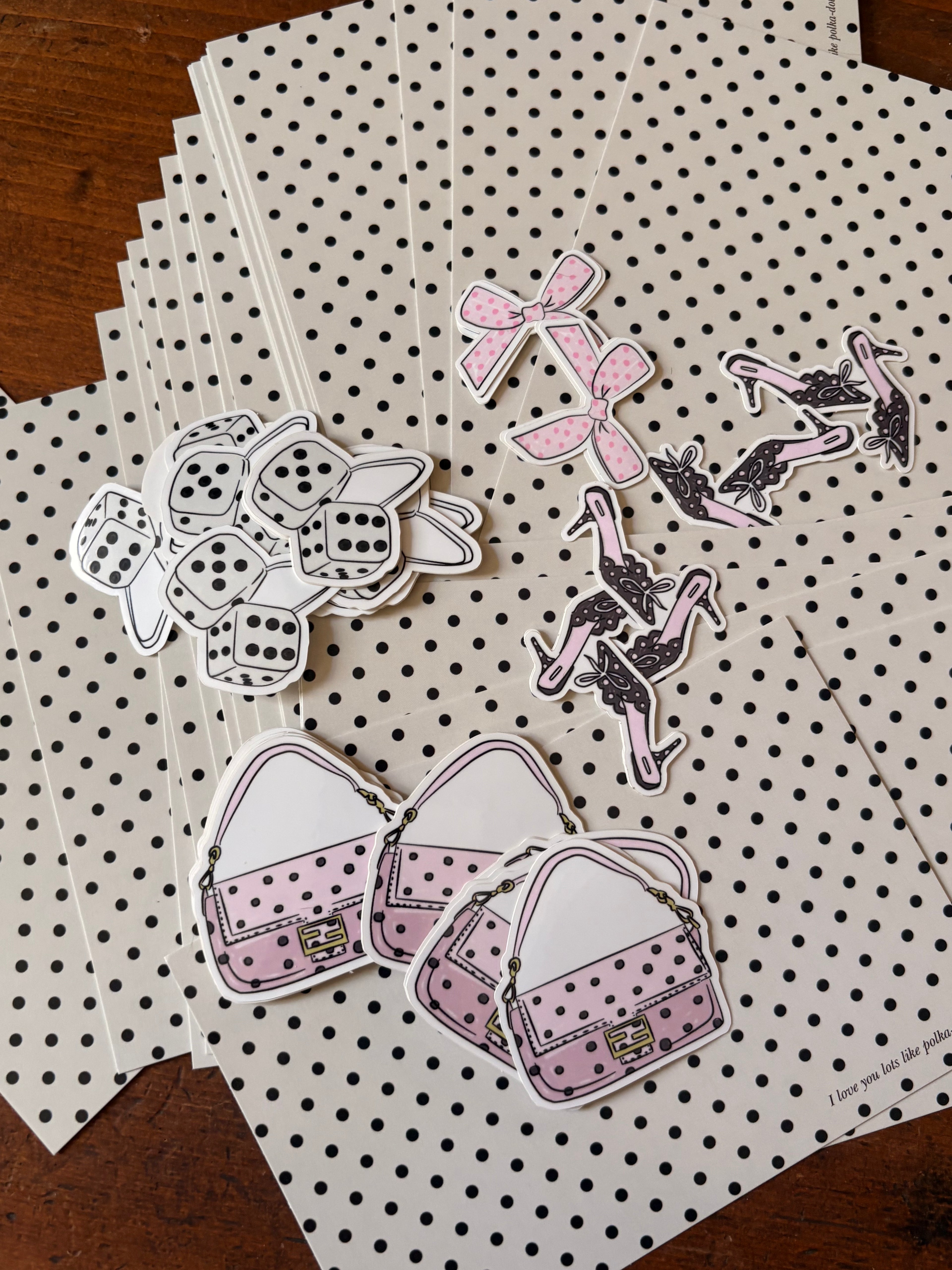 Polka-Dot Bow - Sticker