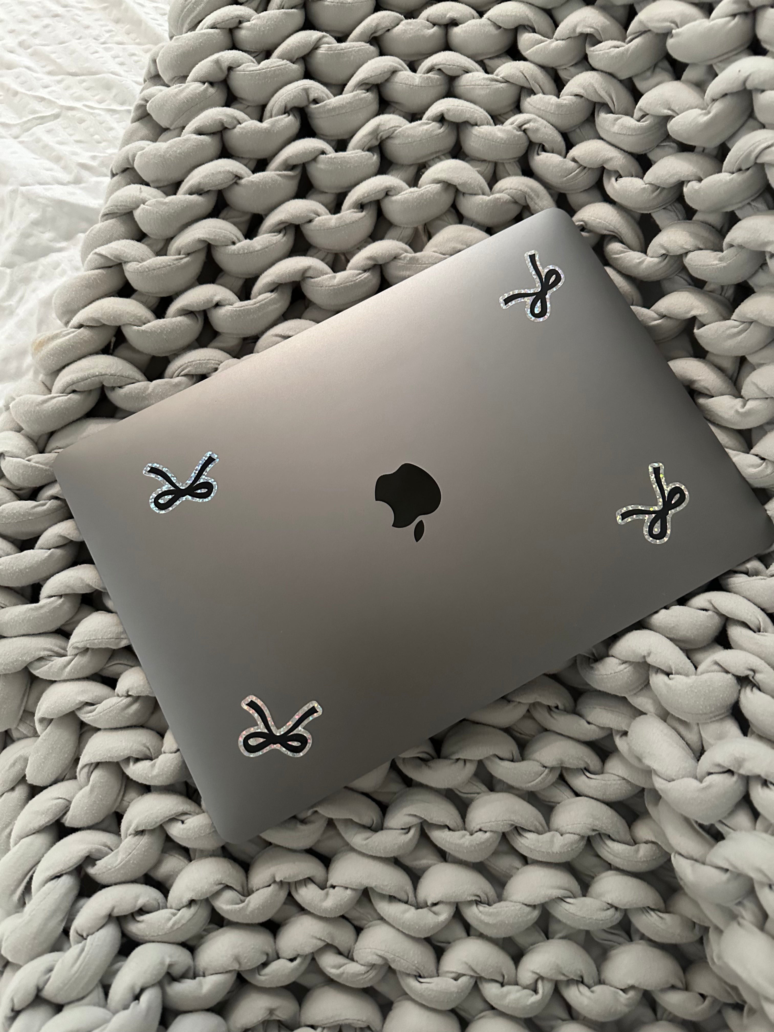 Glitter Bow Sticker