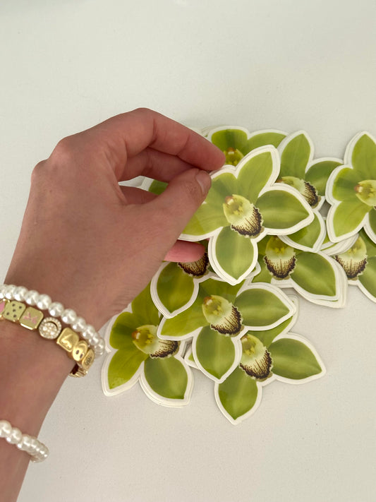 Jumbo Matcha Orchid Sticker