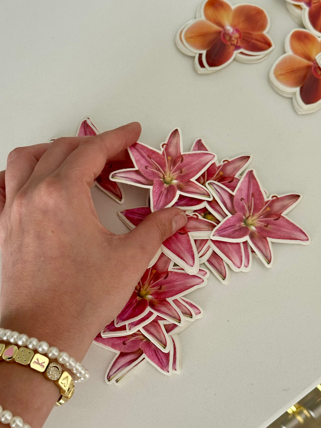 Jumbo Pink Lily Sticker