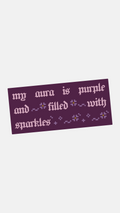 My Aura Is Purple - Sticker
