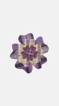 Plaid Flower - Sticker