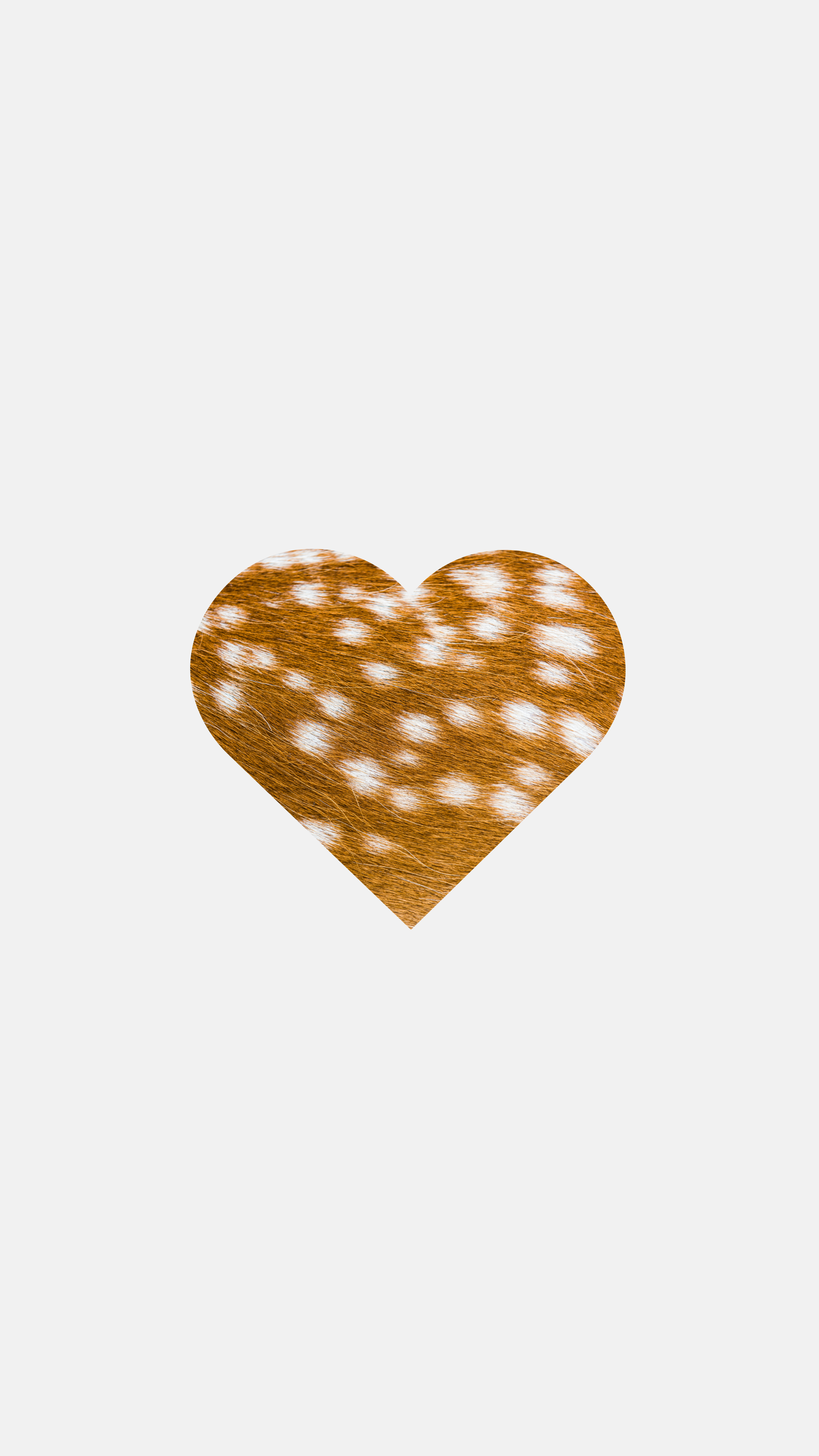 Fawn Heart Sticker