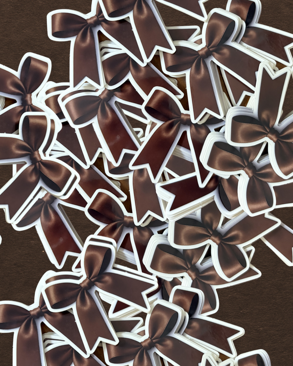 Brown Bow - Sticker