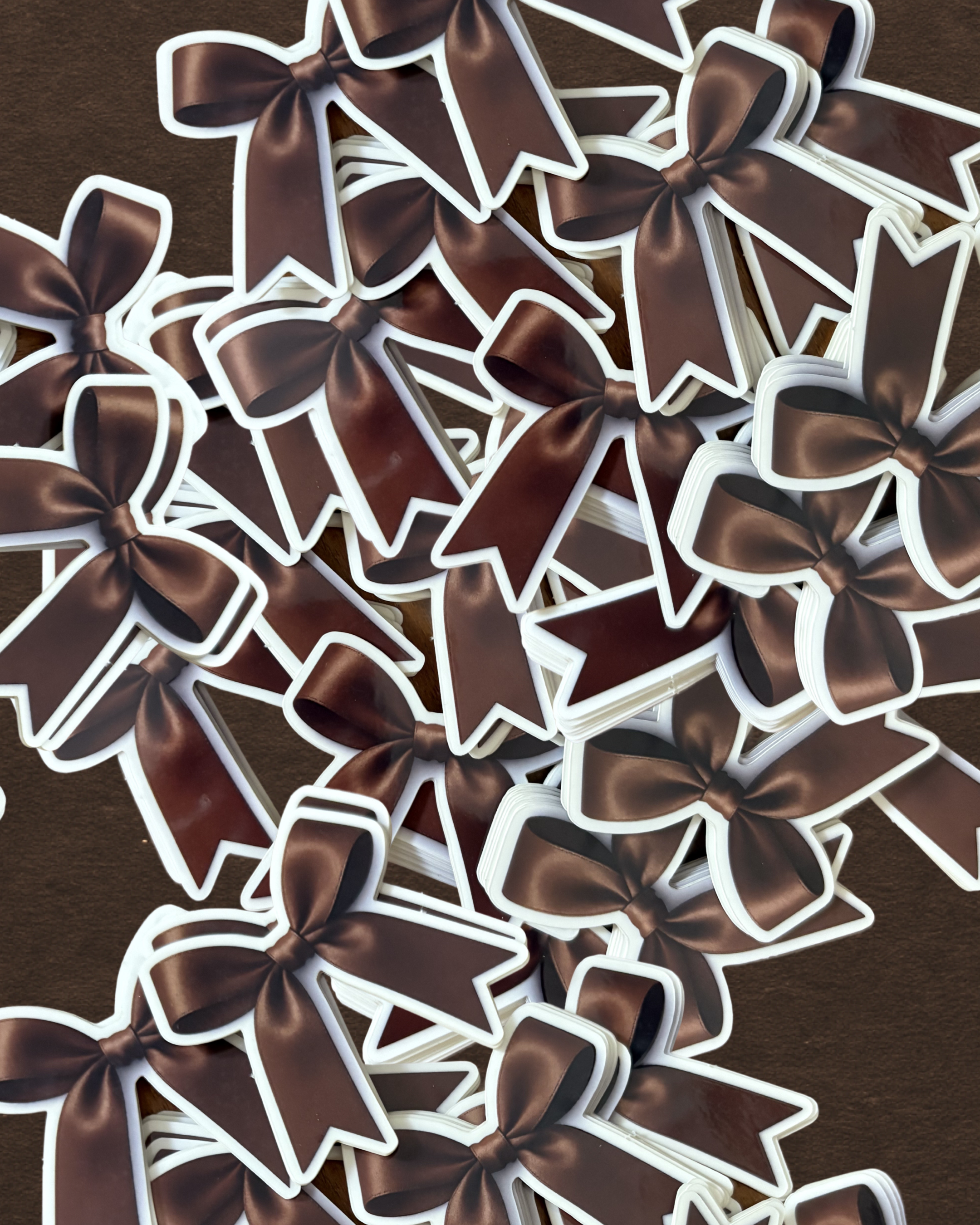 Brown Bow - Sticker