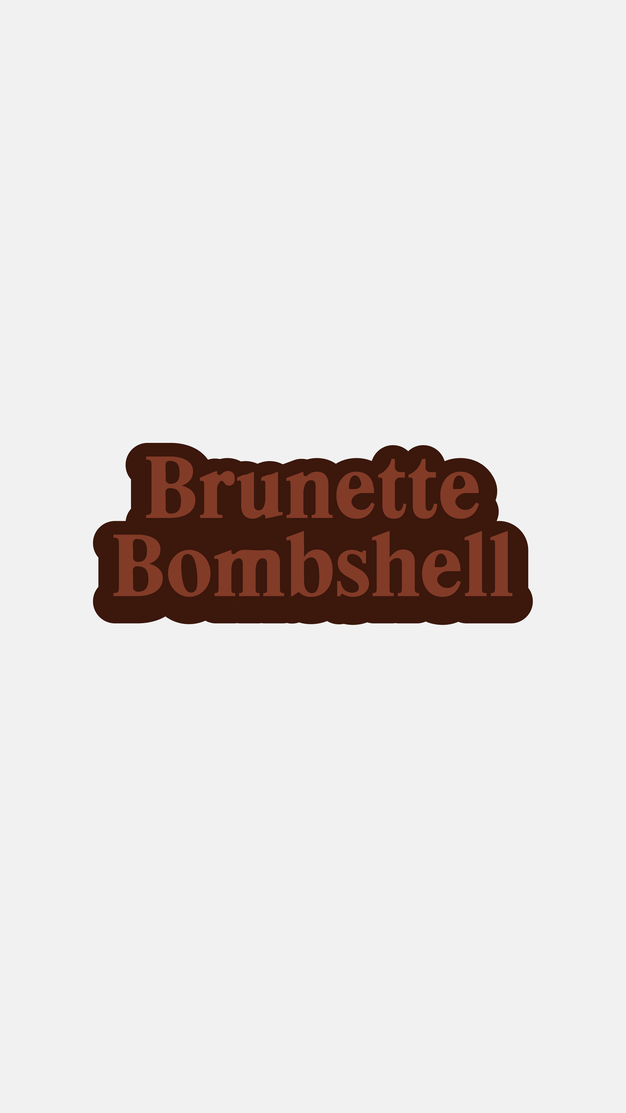 Brunette Bombshell - Sticker