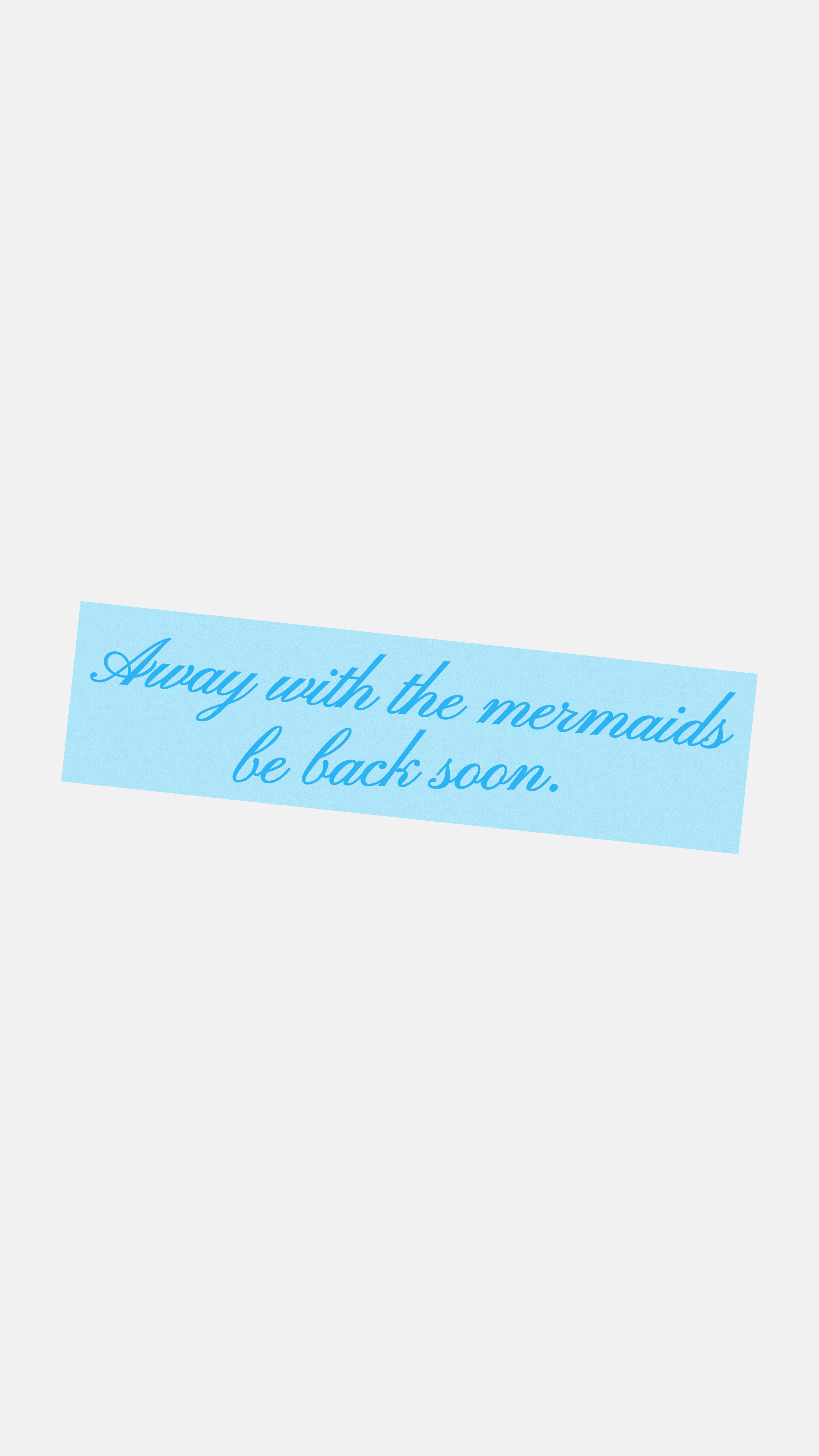 Away With The Mermaids - Sticker