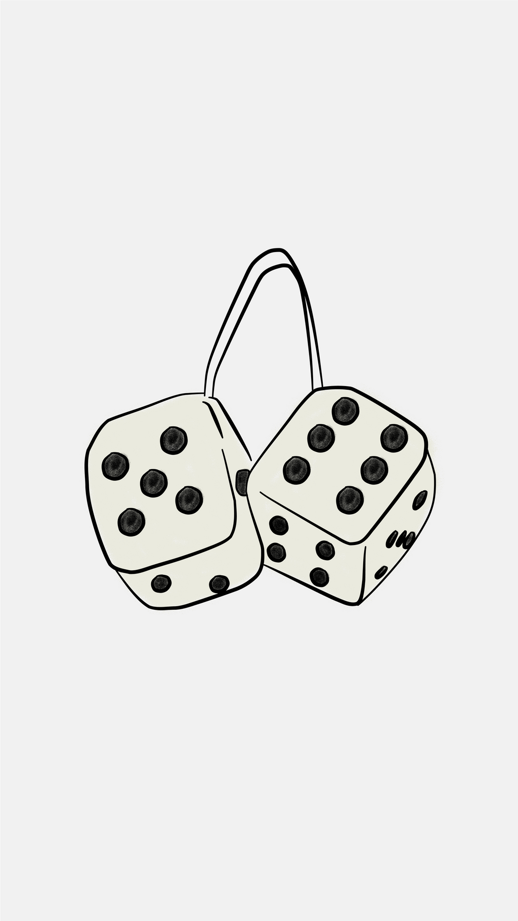 Fuzzy Dice - Sticker