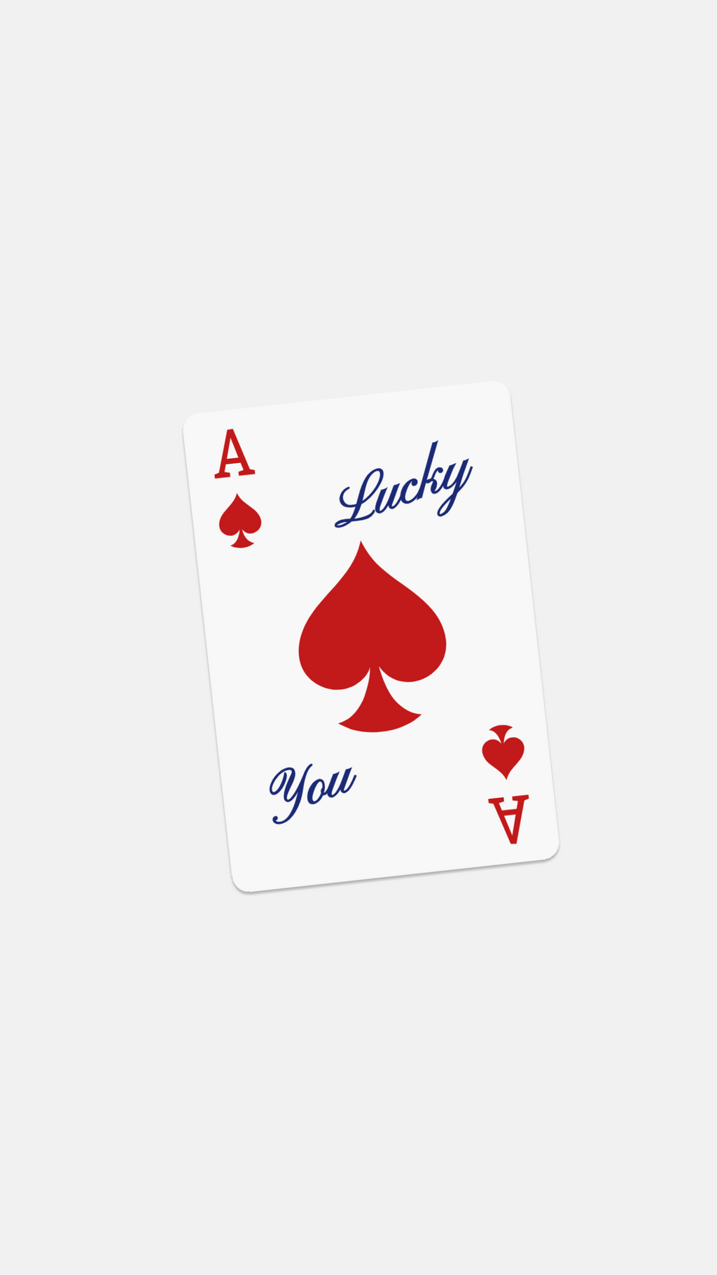 Ace Of Spades "Lucky You" Sticker