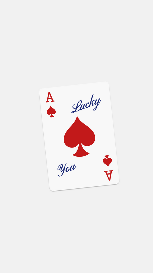 Ace Of Spades "Lucky You" Sticker