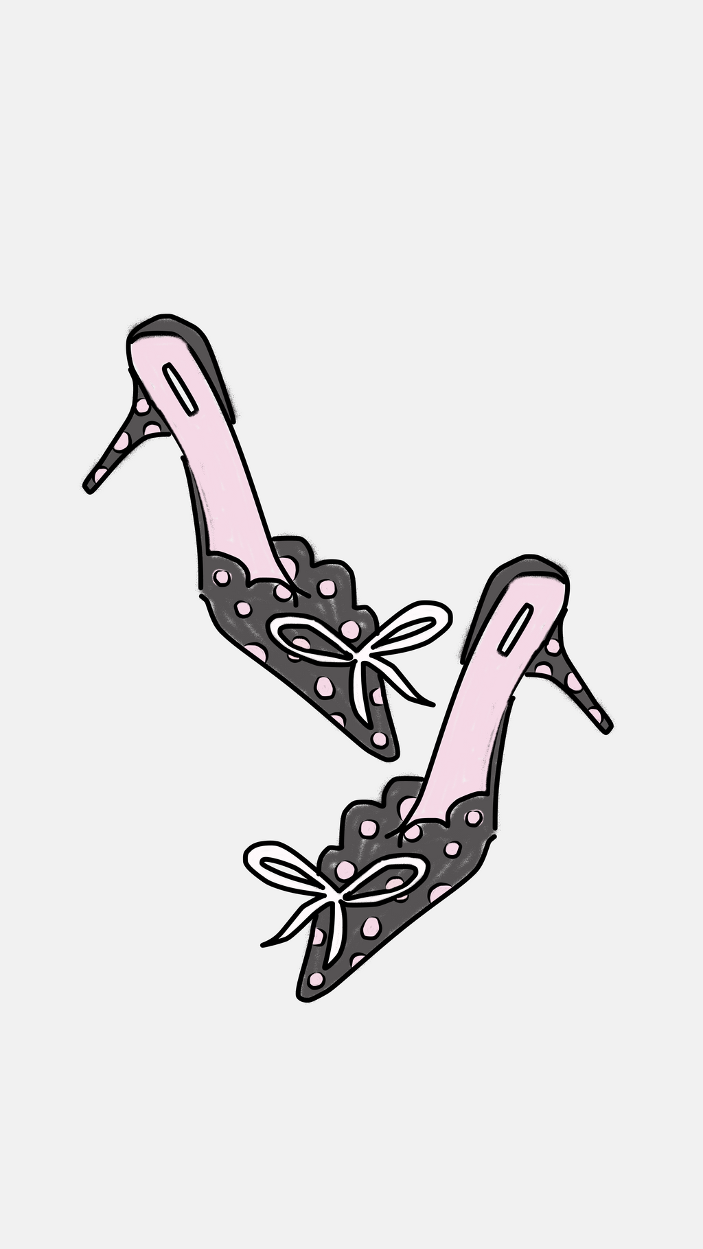 Polka-Dot Heels - Sticker