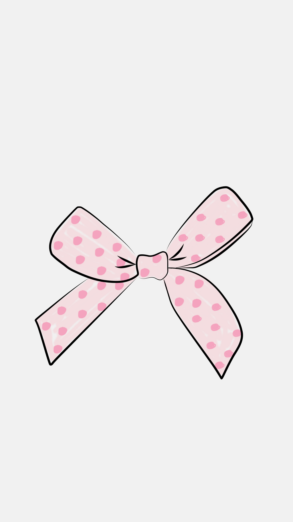 Polka-Dot Bow - Sticker