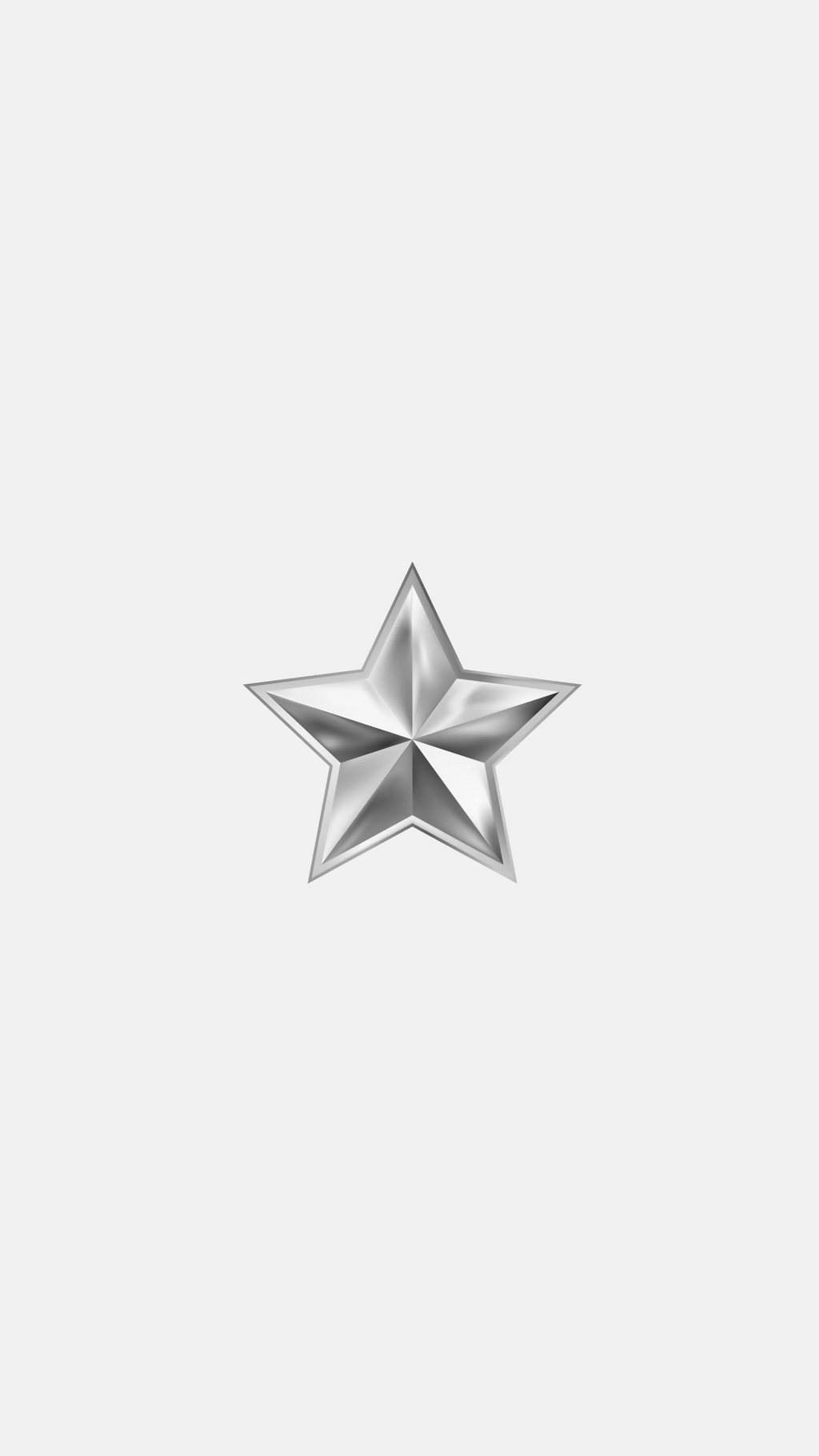 Silver Star Sticker