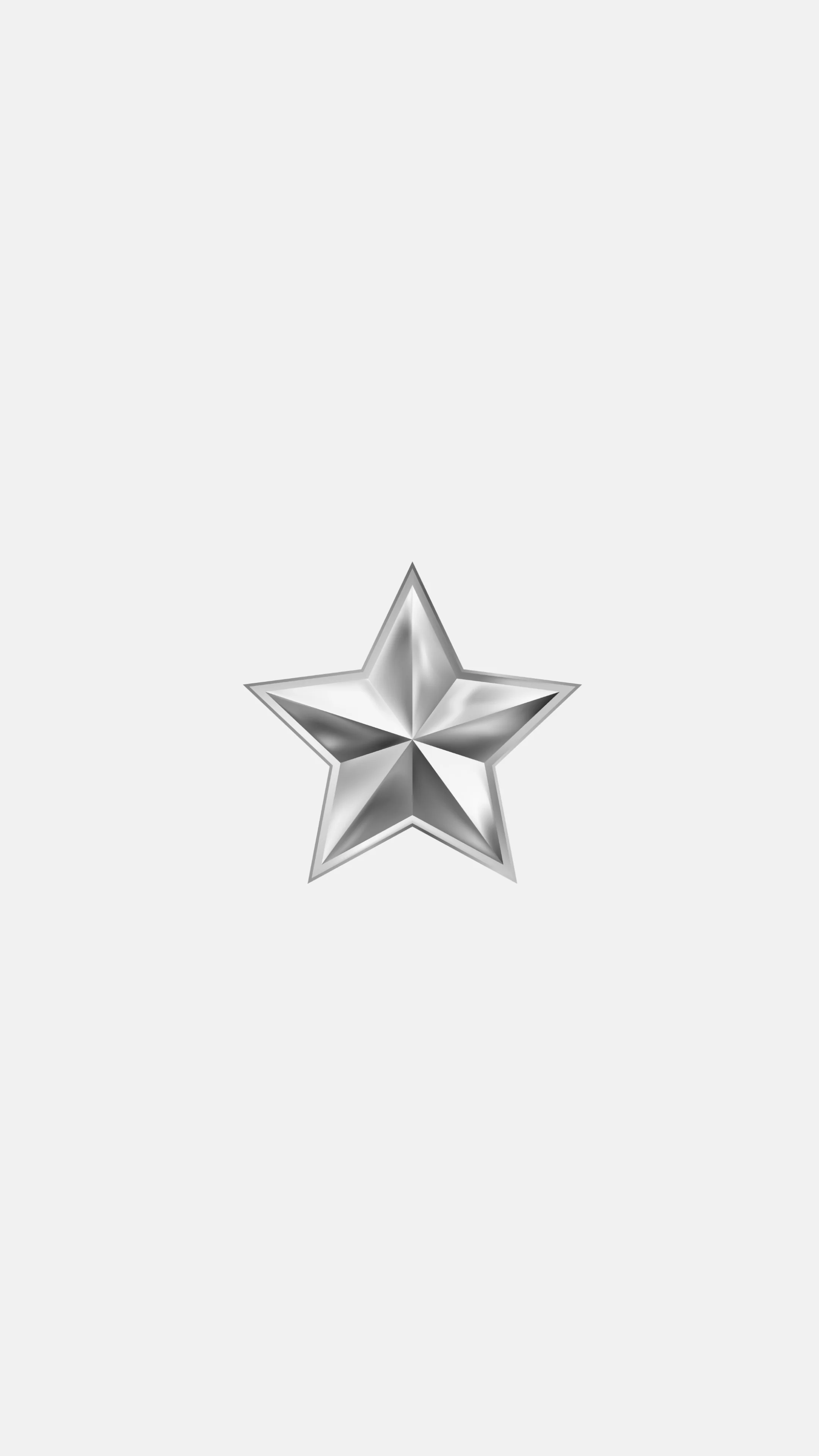 Silver Star Sticker