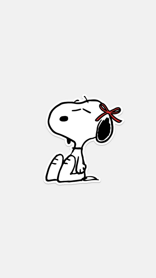 Snoopy With A Bow